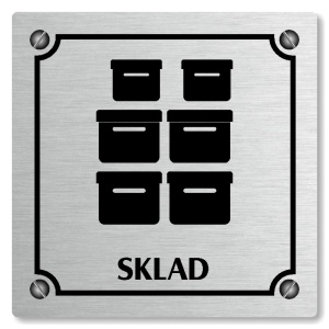 Sklad, 80x80mm, stříbrná, Kansas